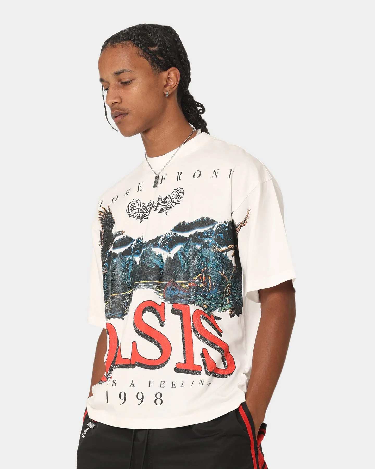 404 Oasis Vintage T-Shirt Off White