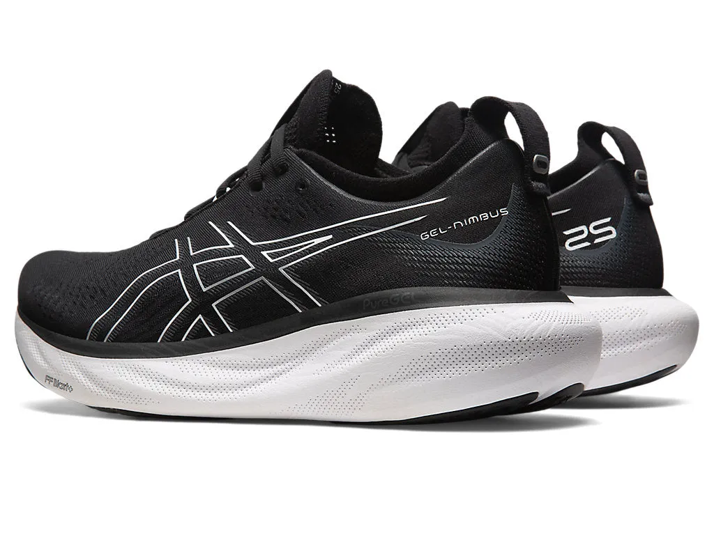 Asics Gel-Nimbus 25 (Mens) - Black/Pure Silver