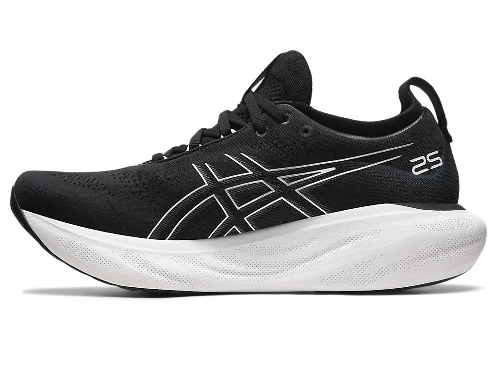 Asics Gel-Nimbus 25 (Mens) - Black/Pure Silver