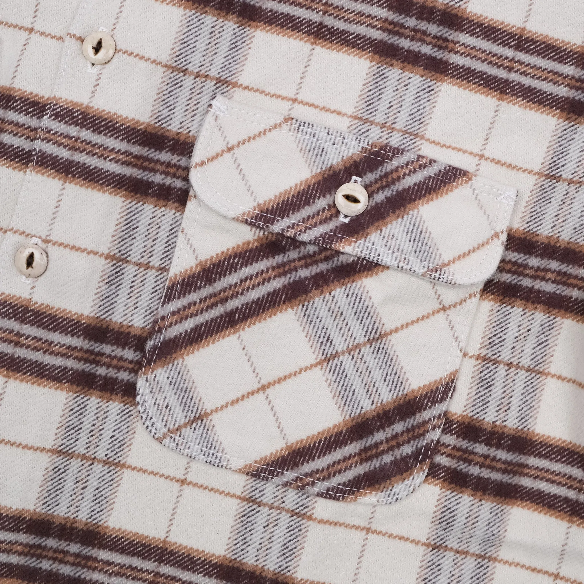 Benson Overshirt | Cream Plaid