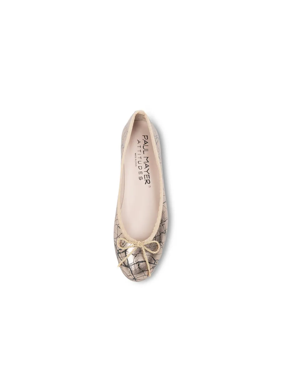 Bingo Printed Leather Ballet Flat