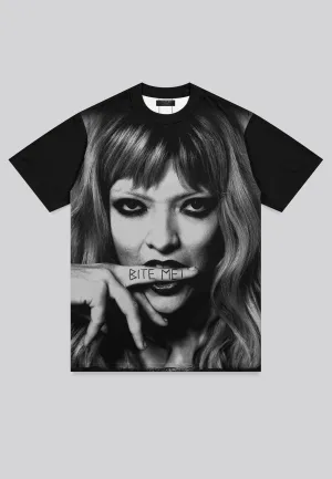 BITE ME T-SHIRT BLACK