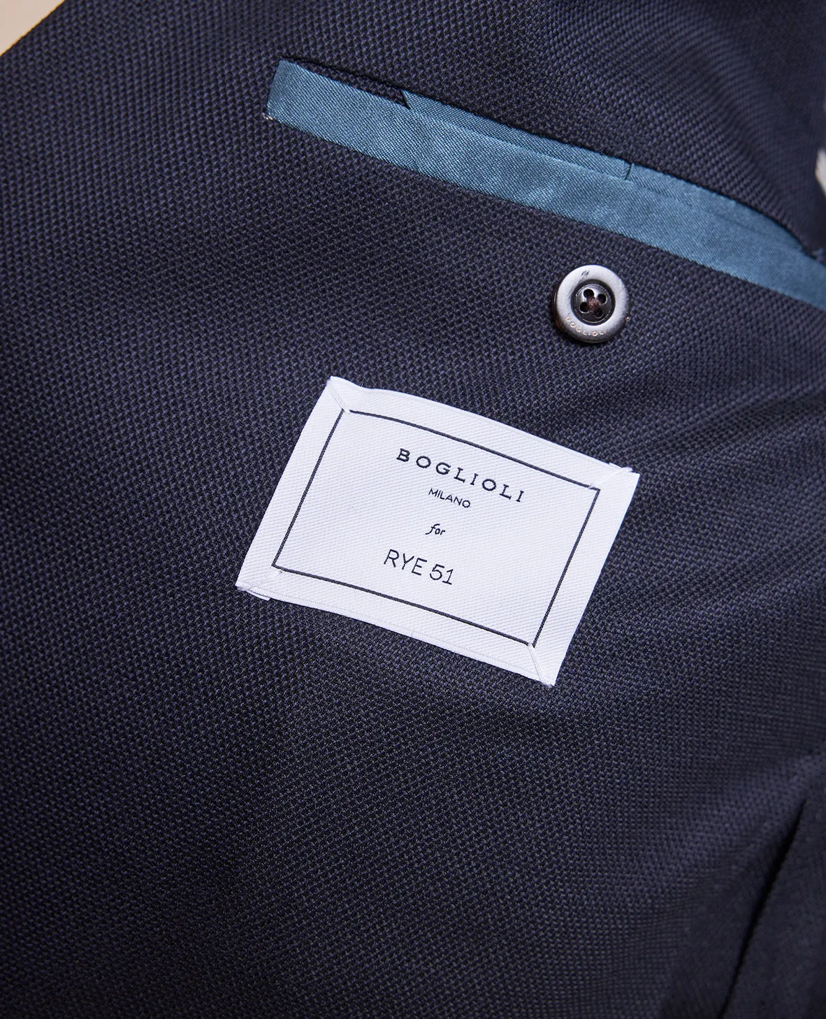 BOGLIOLI X RYE 51 - Fine Hopsack Soft Jacket - Navy