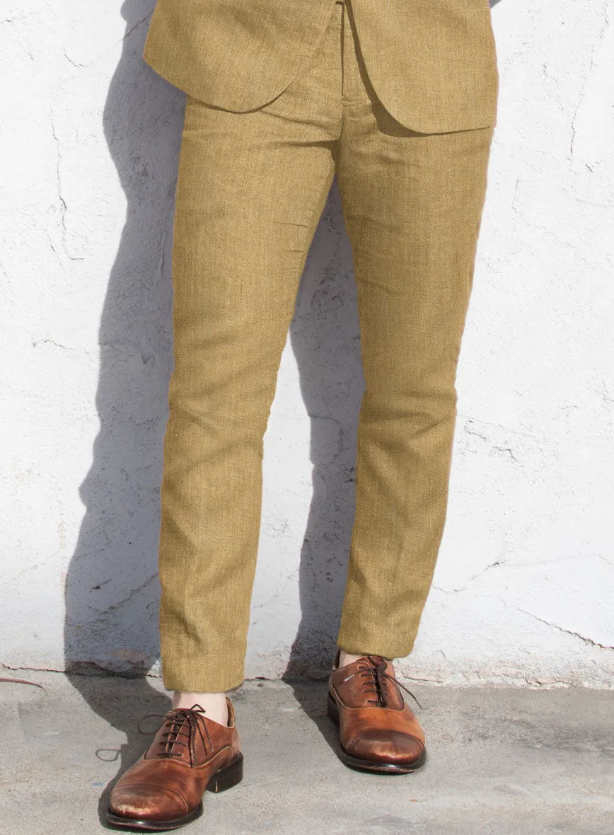 Campari Khaki Linen Pants