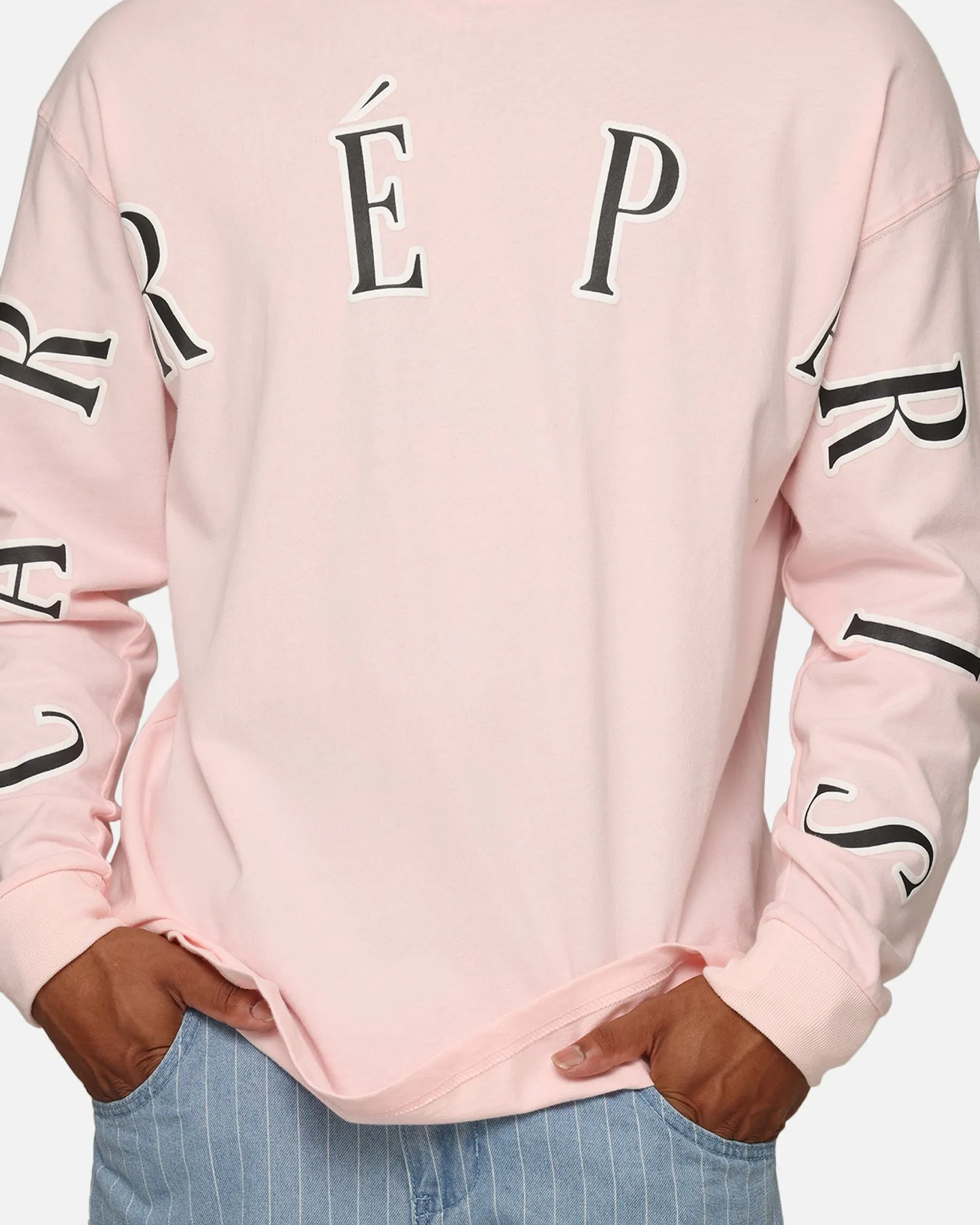 Carre Global Oversized Long Sleeve T-Shirt Pink