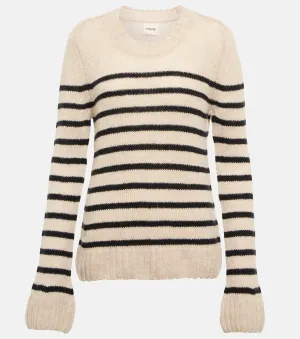 Cashmere striped sweater Tilda KHAITE, beige