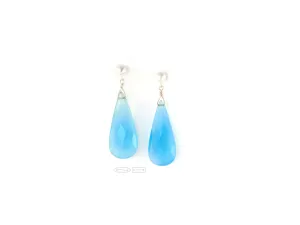 Chalcedony facetted drops