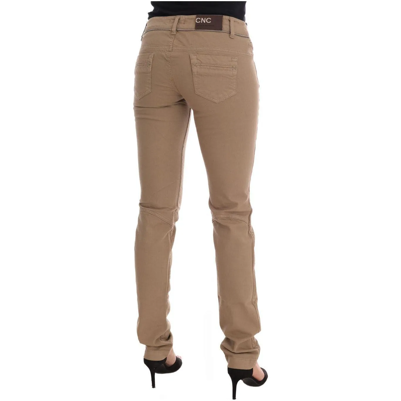 Costume National Beige Super Slim Fit Denim Delight