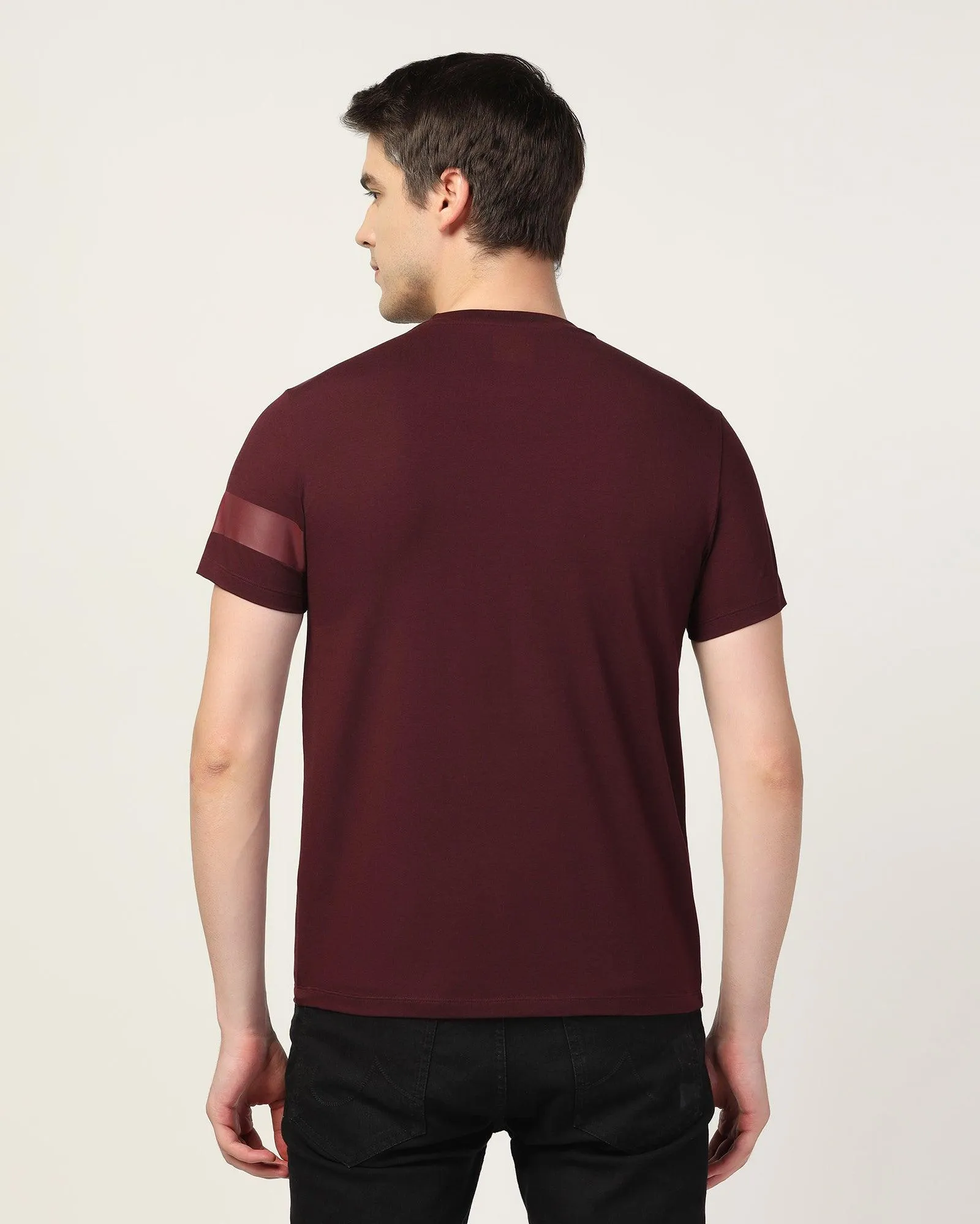 Crew  Neck Fig Solid T-Shirt - Samuel