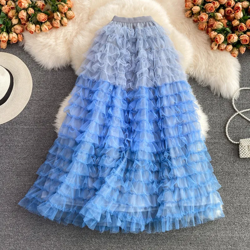 Cute A line tulle skirt fashion skirt    S432