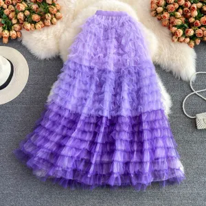 Cute A line tulle skirt fashion skirt    S432