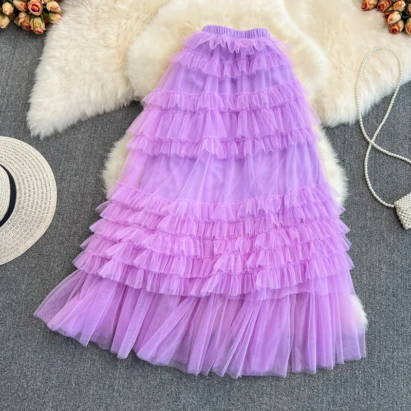 Cute tulle skirt A line fashion skirt     S433