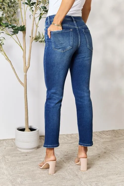 Eva Distressed Cropped Jeans