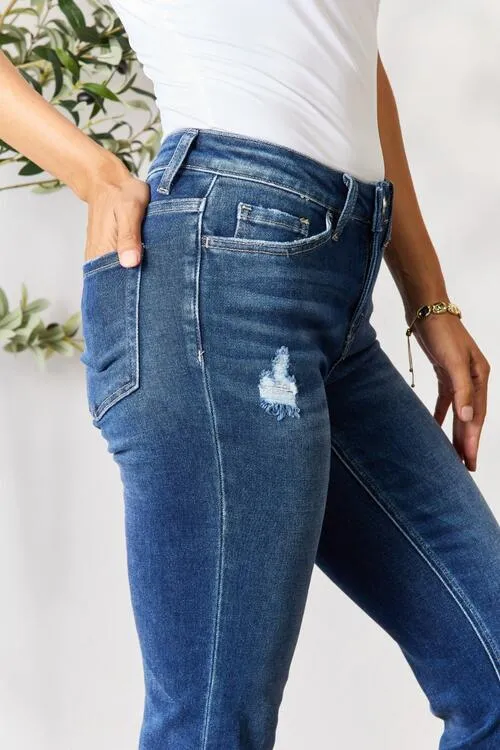 Eva Distressed Cropped Jeans