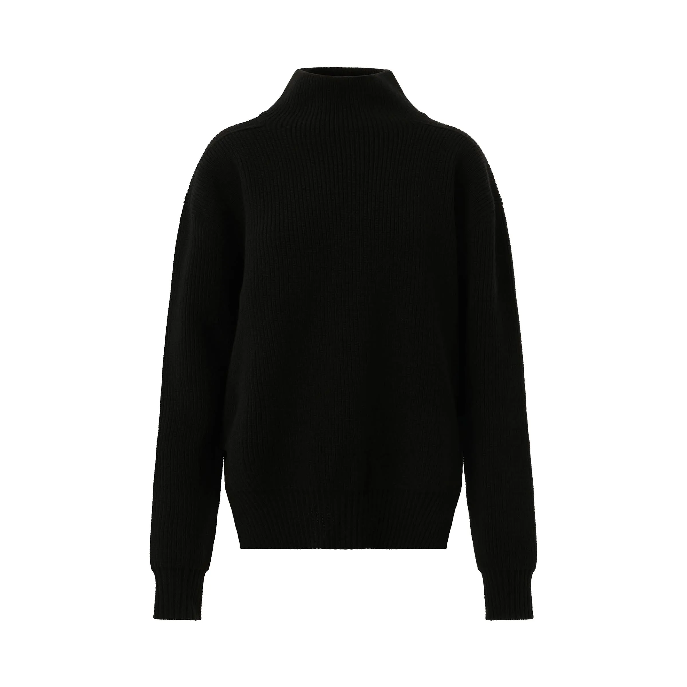 Fisherman Tabard Sweater in Black