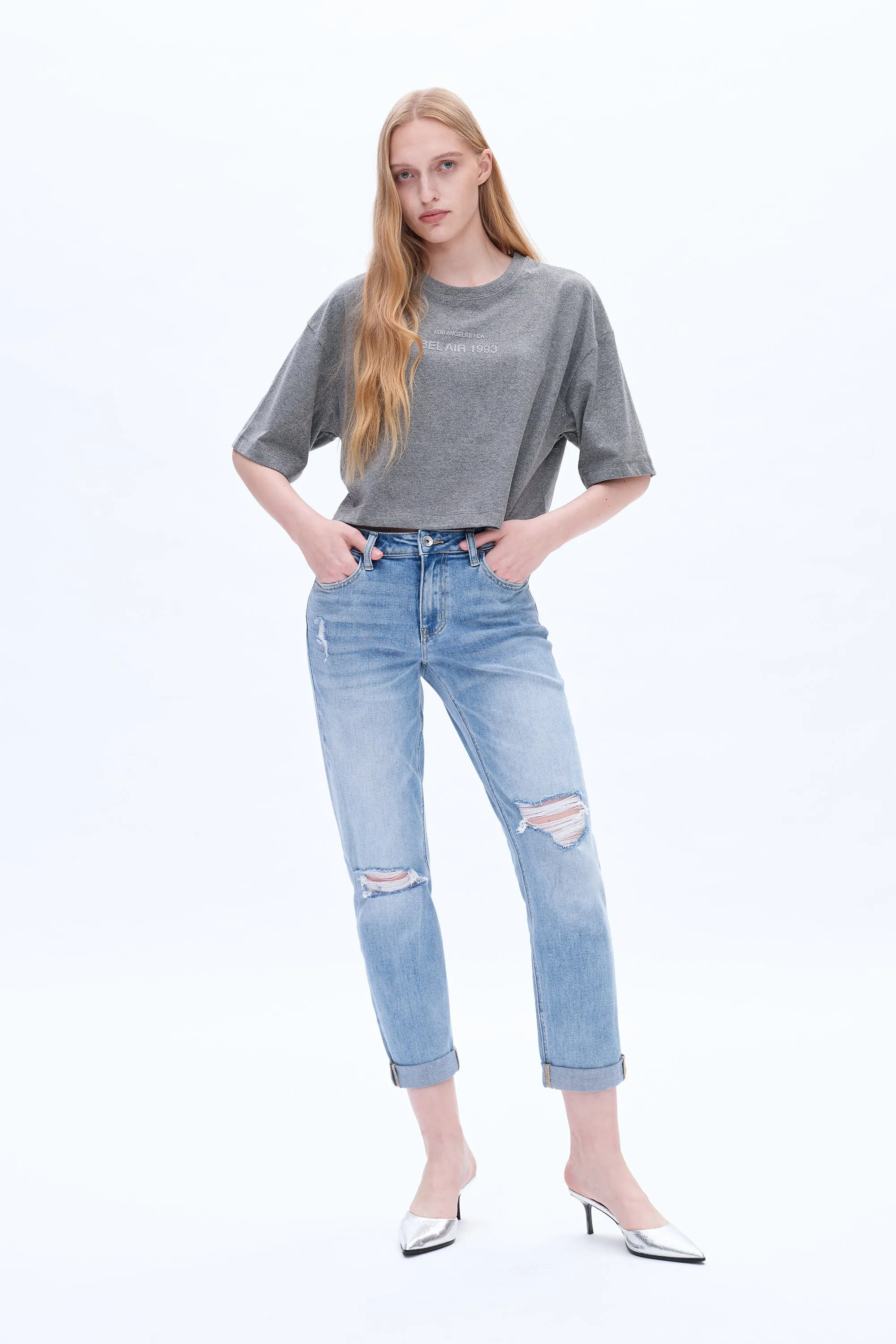 High Rise Relaxed Boyfriend Jeans