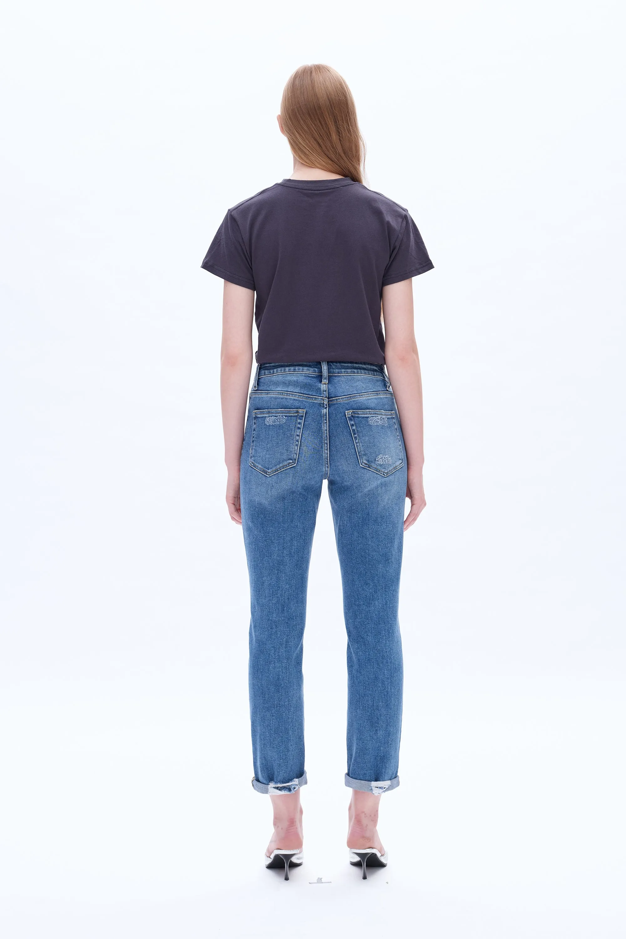 High Rise Relaxed Boyfriend Jeans