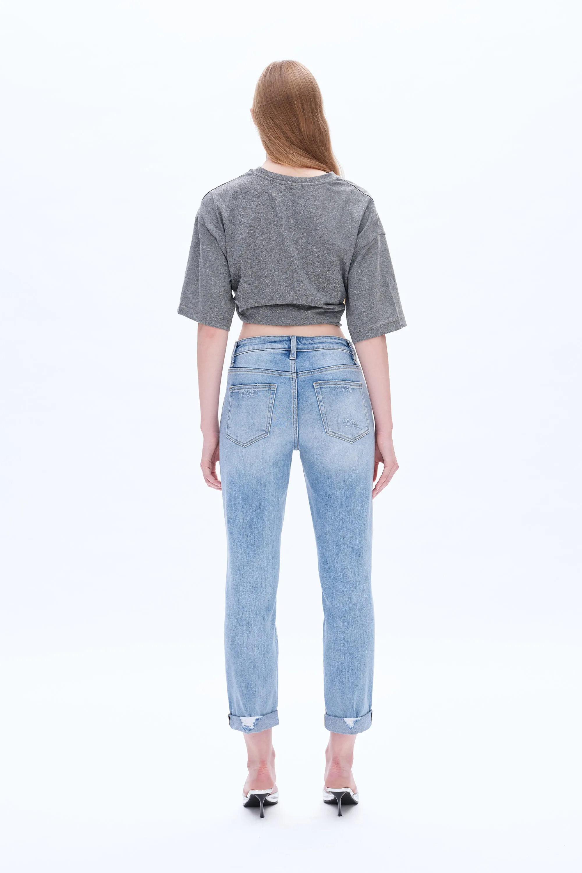 High Rise Relaxed Boyfriend Jeans