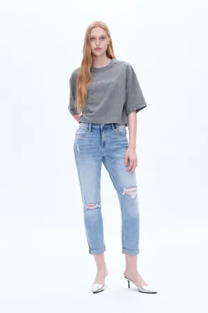 High Rise Relaxed Boyfriend Jeans