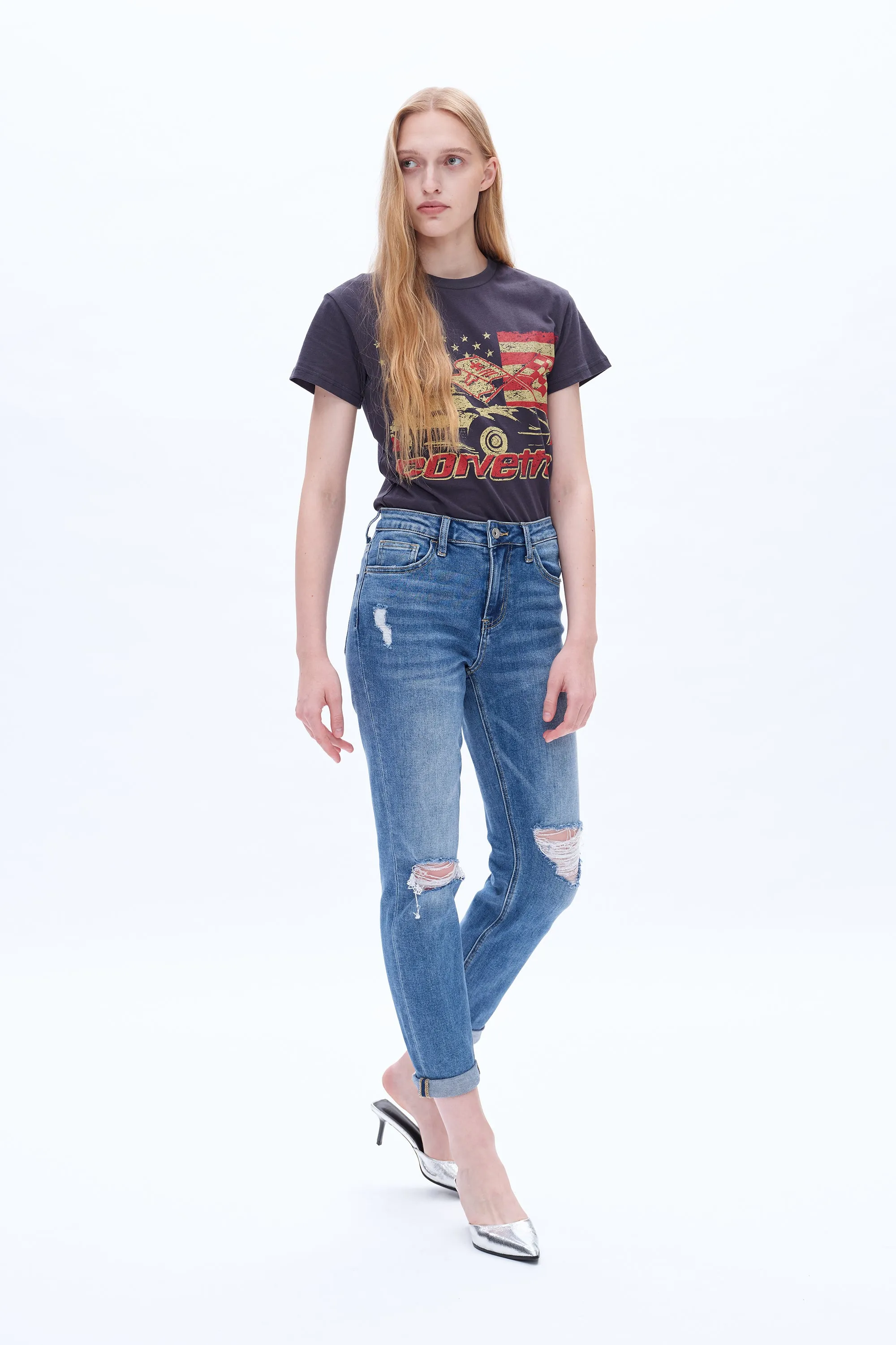 High Rise Relaxed Boyfriend Jeans