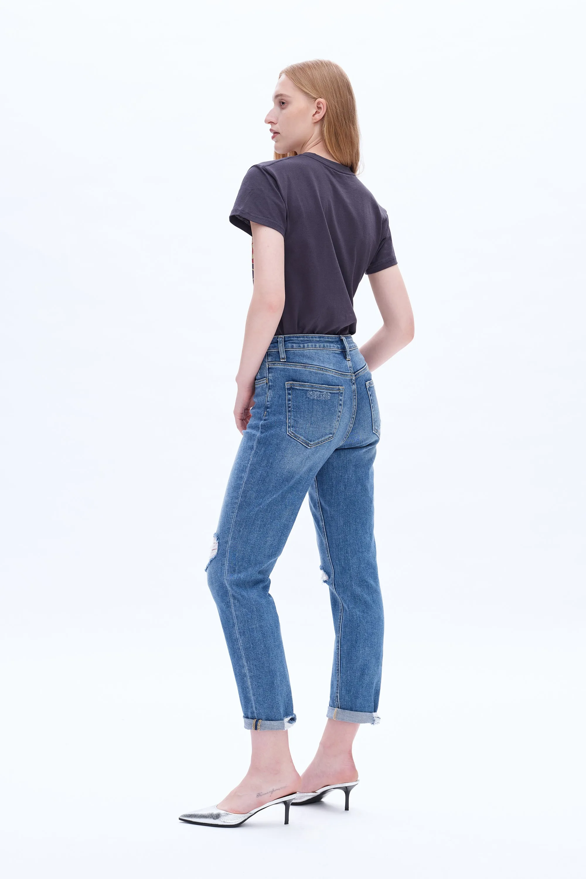 High Rise Relaxed Boyfriend Jeans