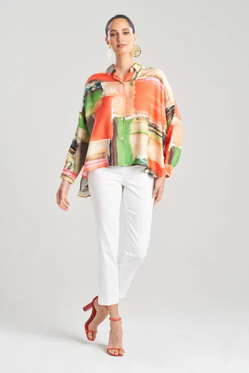 Hikaru Cotton Silk Caftan Shirt