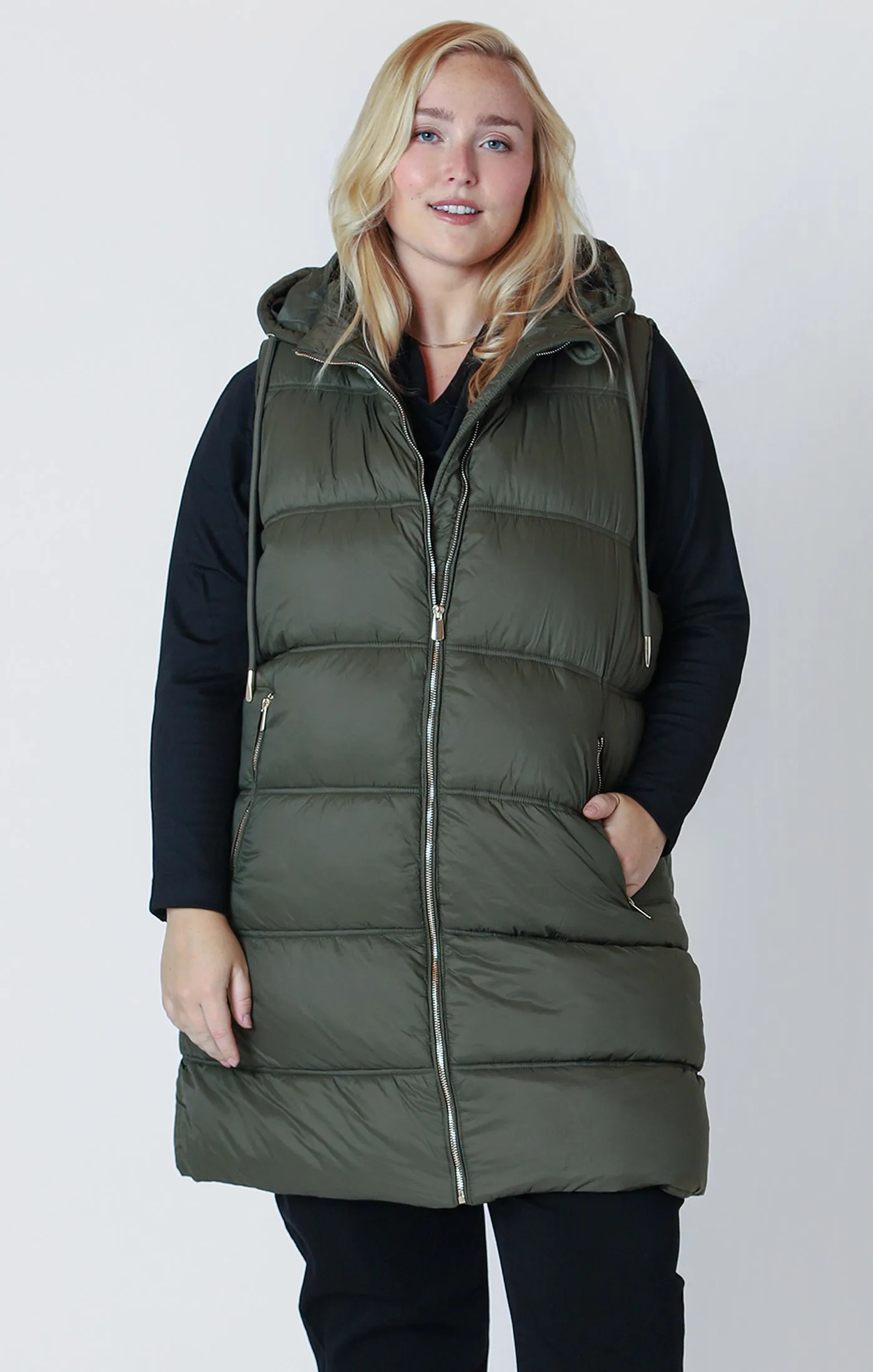 Hooded Puffer Vest (Dex)