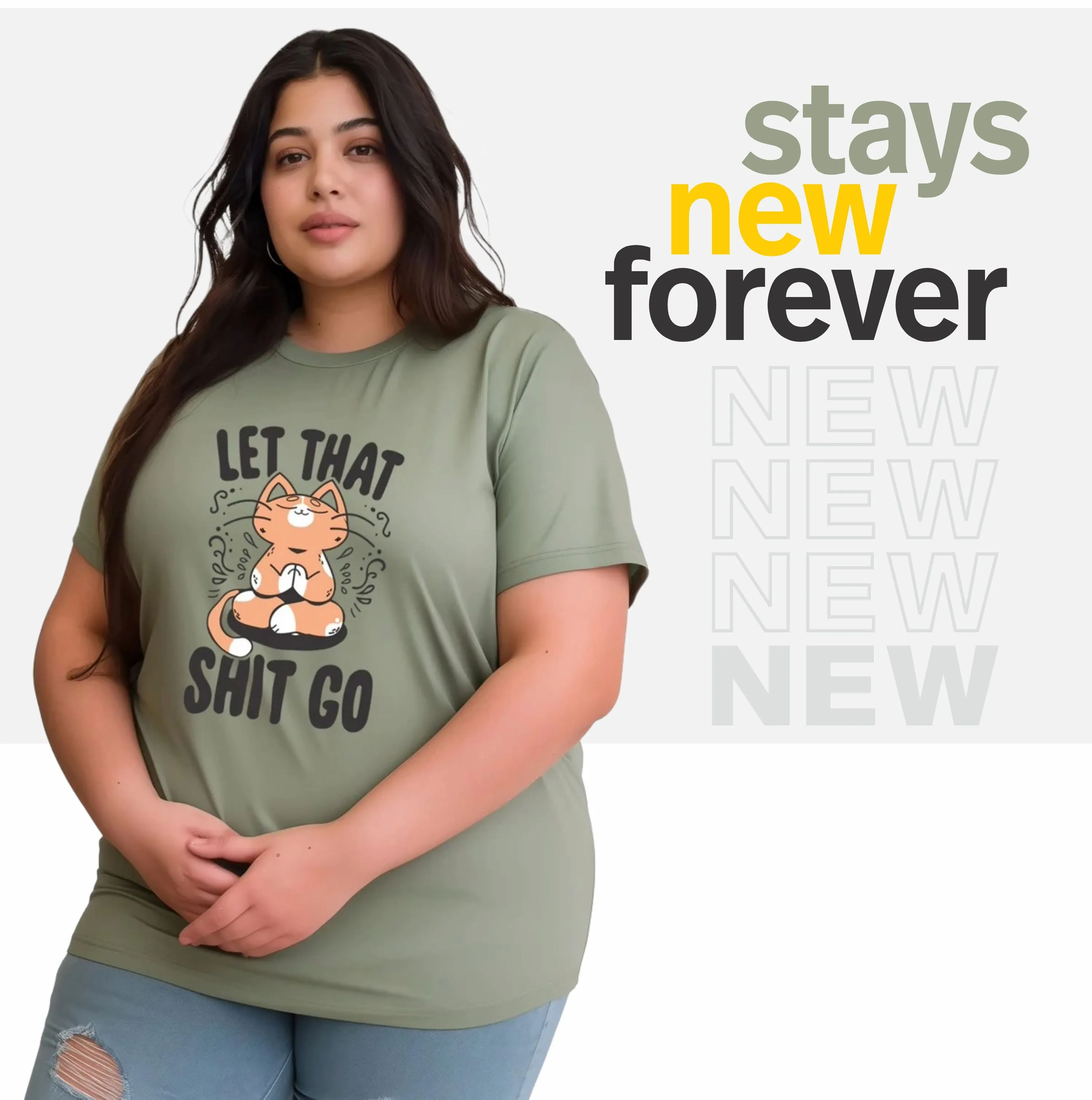 Let Shit Go Plus Size Women T-Shirt