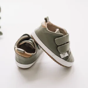 Little Love Bug Casual Army Green Low Top {Premium Leather}