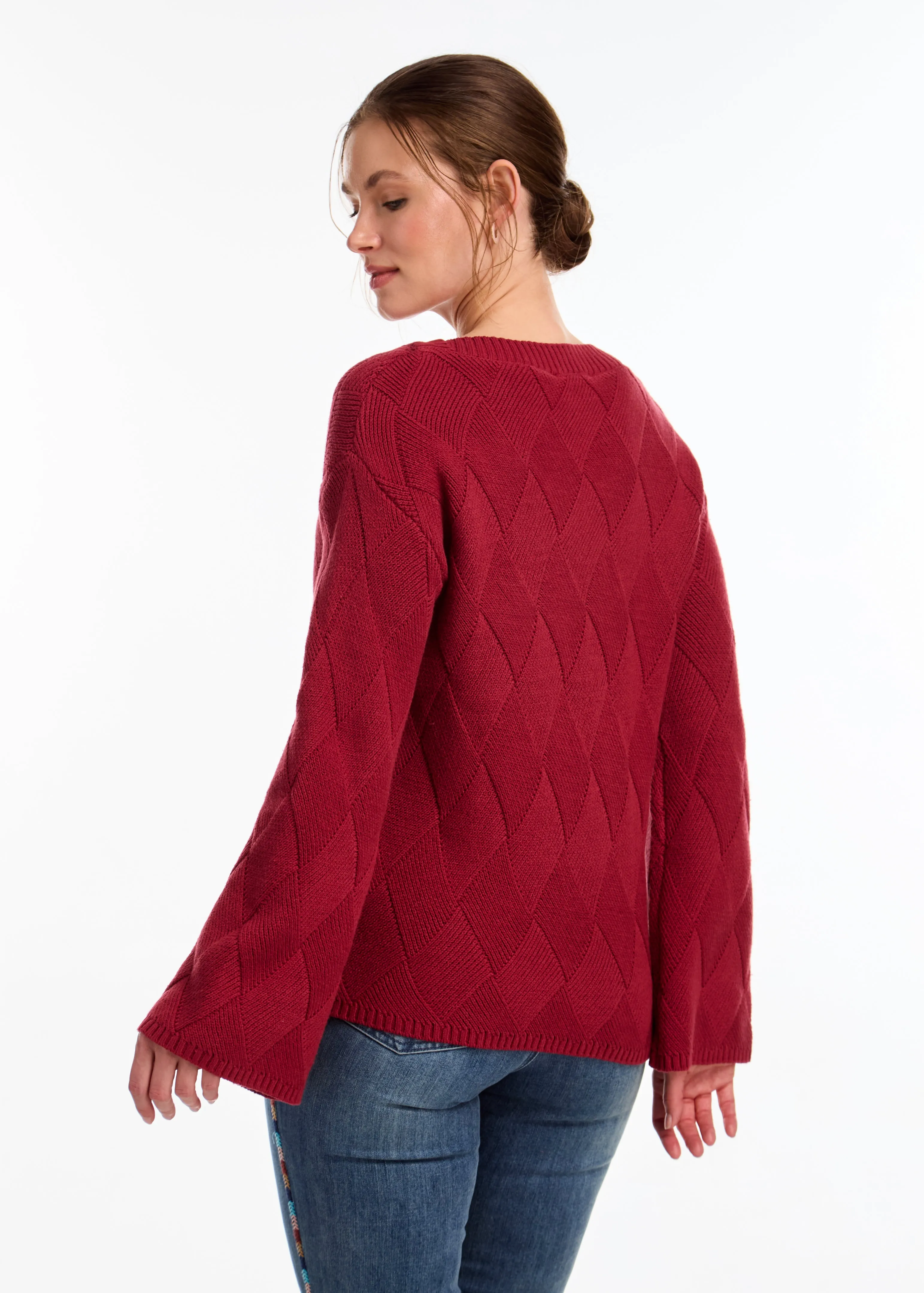 Long Sleeve Boat Neck Sweater