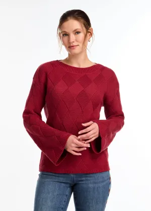 Long Sleeve Boat Neck Sweater