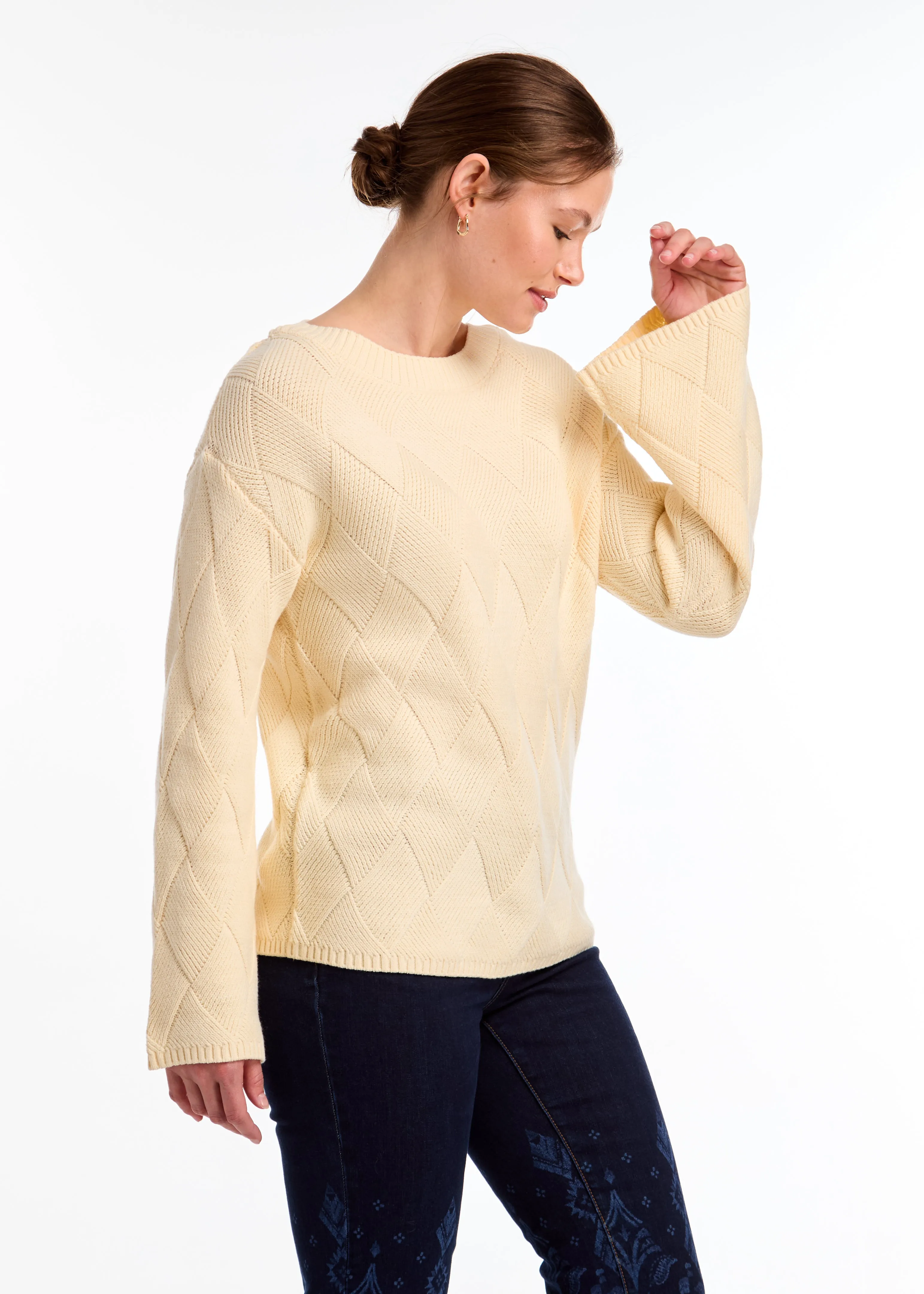 Long Sleeve Boat Neck Sweater