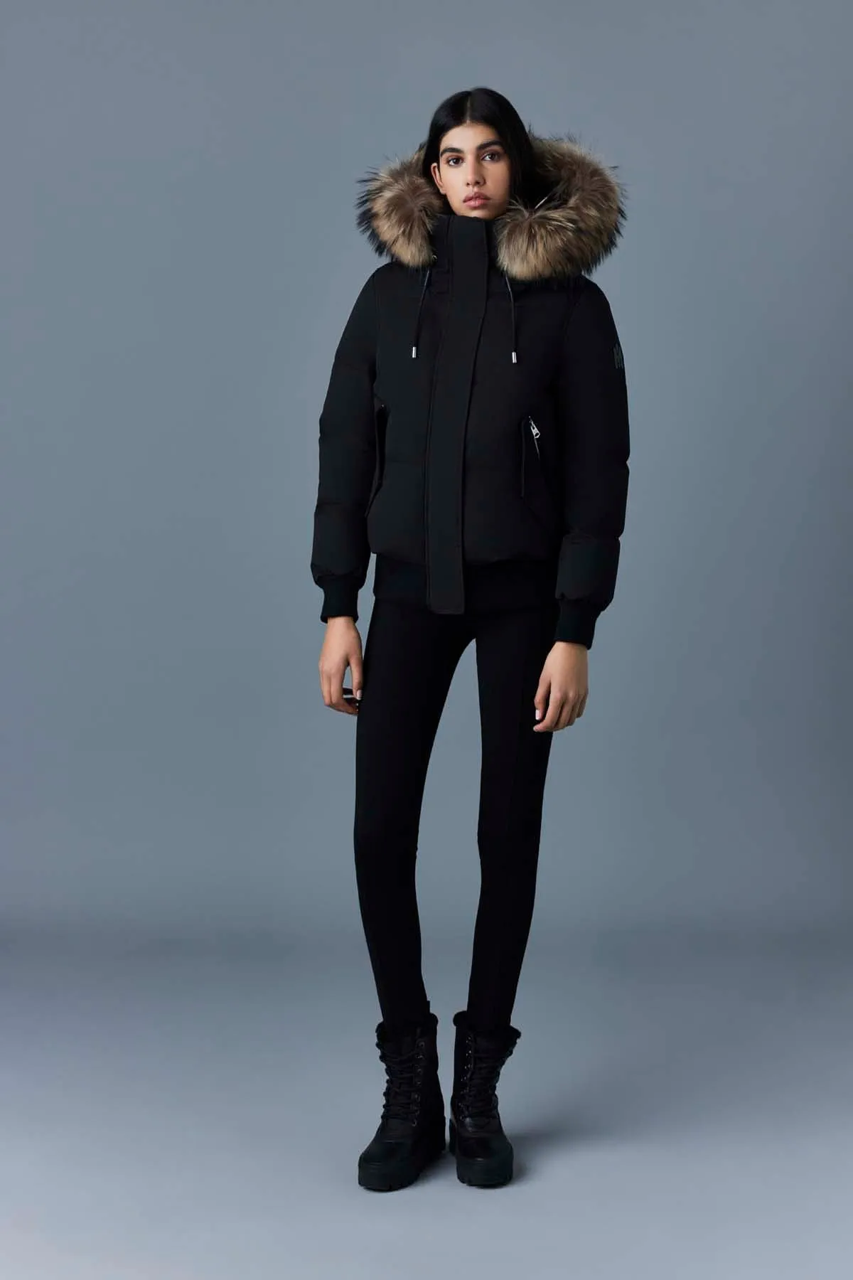 Mackage Nefi-FZ Down Jacket Removable Fur Trimmed