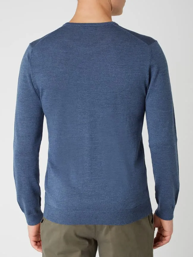 Merino wool sweater model "Margrate" Matinique, light blue