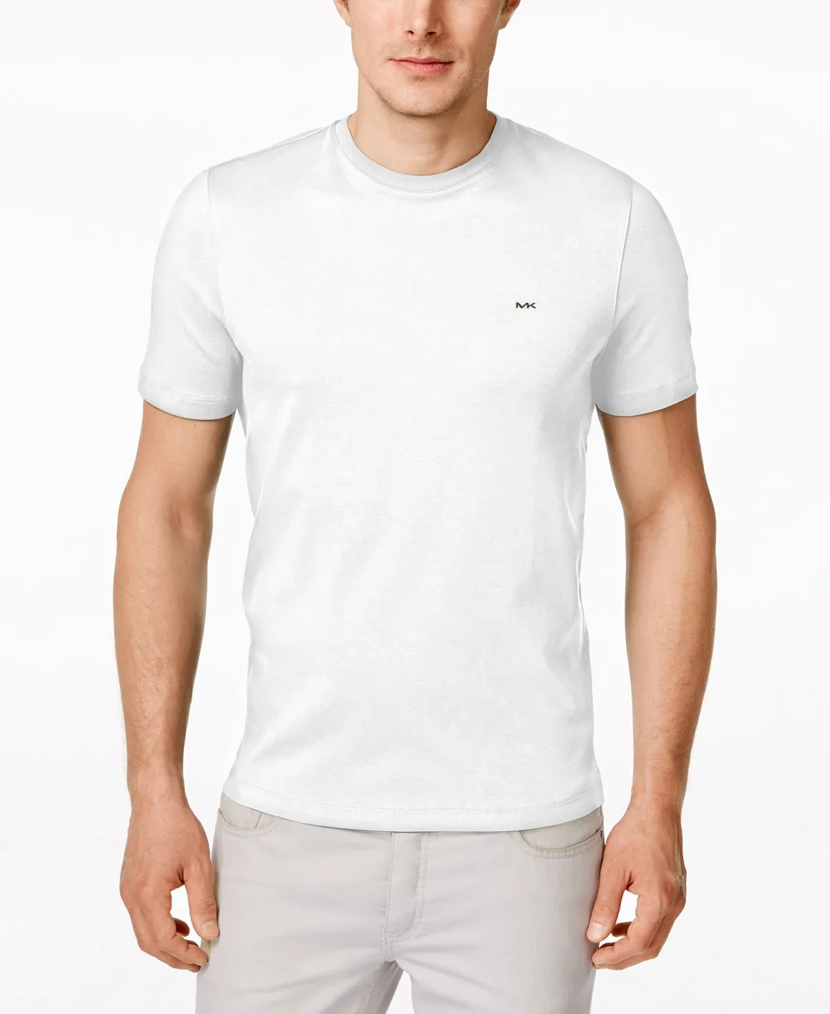 Michael Kors Men's Basic Crew Neck T-Shirt, White