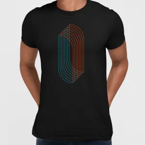 Modern Geometric Elements - Line Dots & Shapes Printed t-shirts Unisex Sample 02