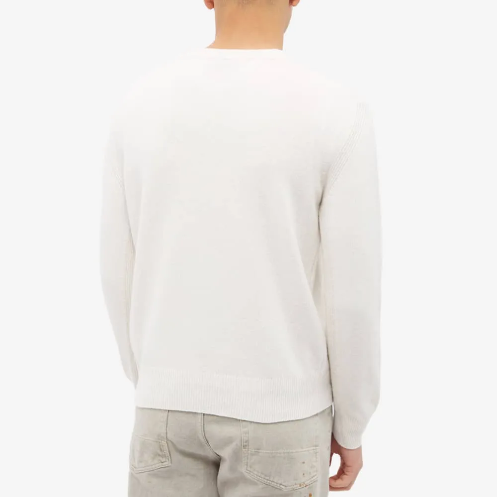 Moncler Maya Crew Neck Pocket Jersey, White