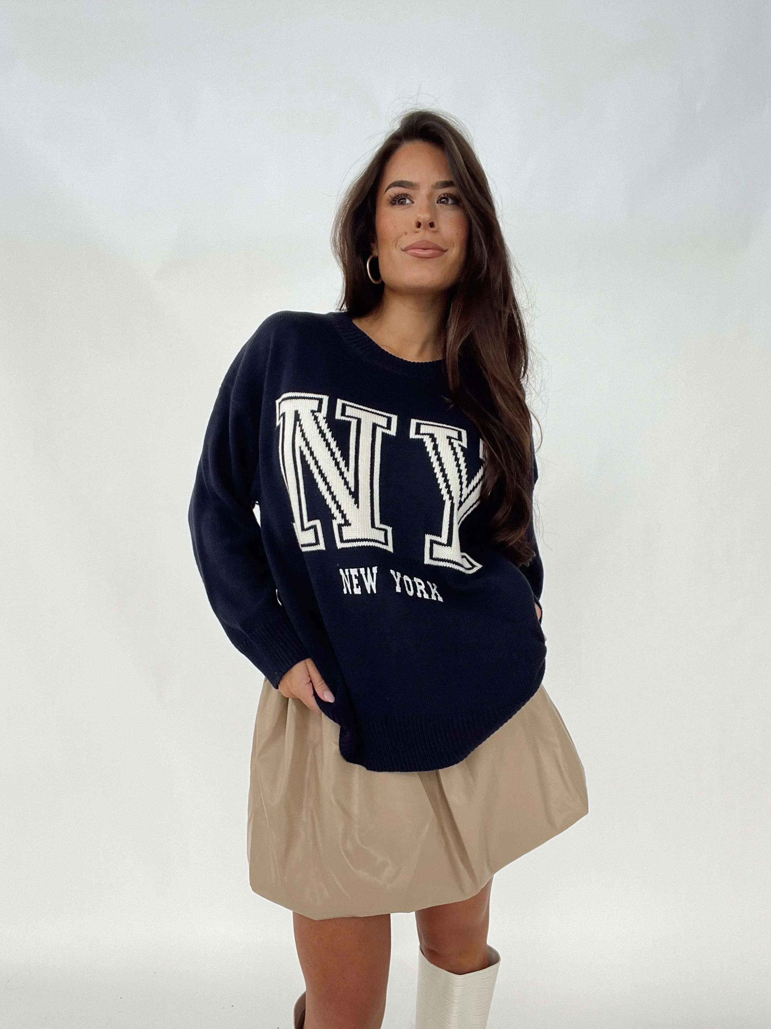 New York Lettering Sweater