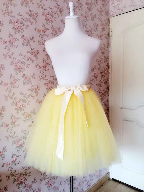 Quality 5 Layers 65cm Summer Midi Tulle Skirt Fashion Pleated TUTU Skirts Womens Lolita Petticoat Bridesmaids Jupe Saia faldas