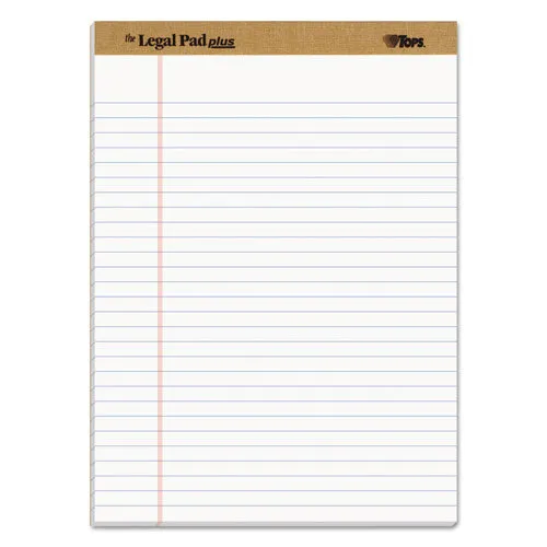 "the Legal Pad" Ruled Pads, Wide-legal Rule, 8.5 X 11.75, White, 50 Sheets, Dozen