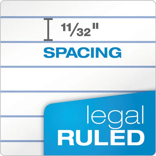 "the Legal Pad" Ruled Pads, Wide-legal Rule, 8.5 X 11.75, White, 50 Sheets, Dozen