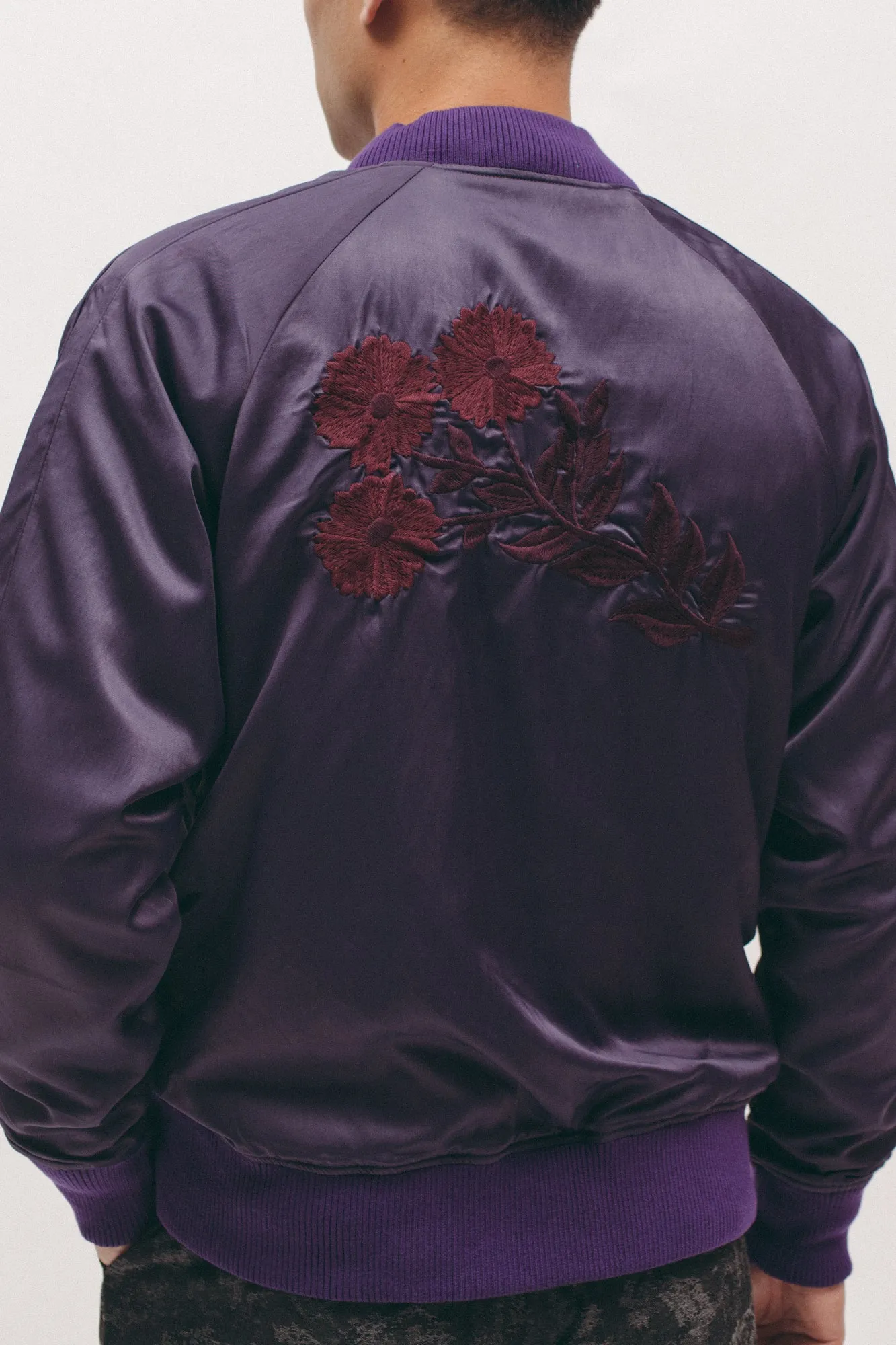 Reversible Souvenir Jacket - Plum/Charcoal