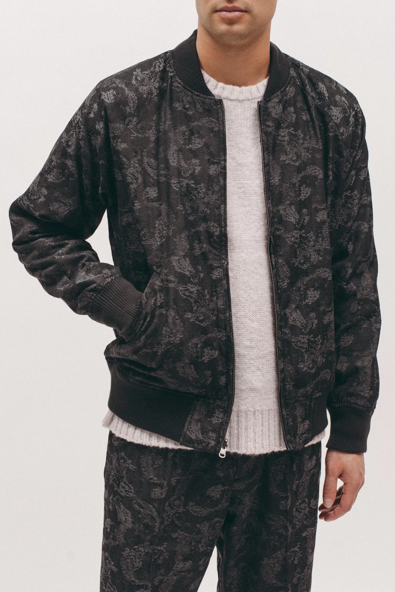 Reversible Souvenir Jacket - Plum/Charcoal