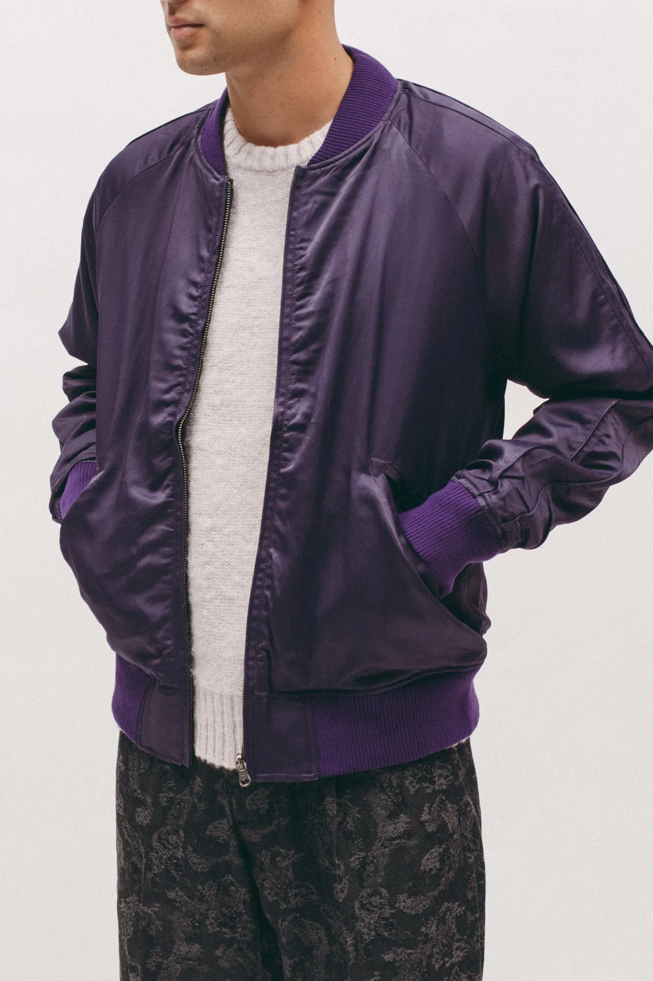 Reversible Souvenir Jacket - Plum/Charcoal