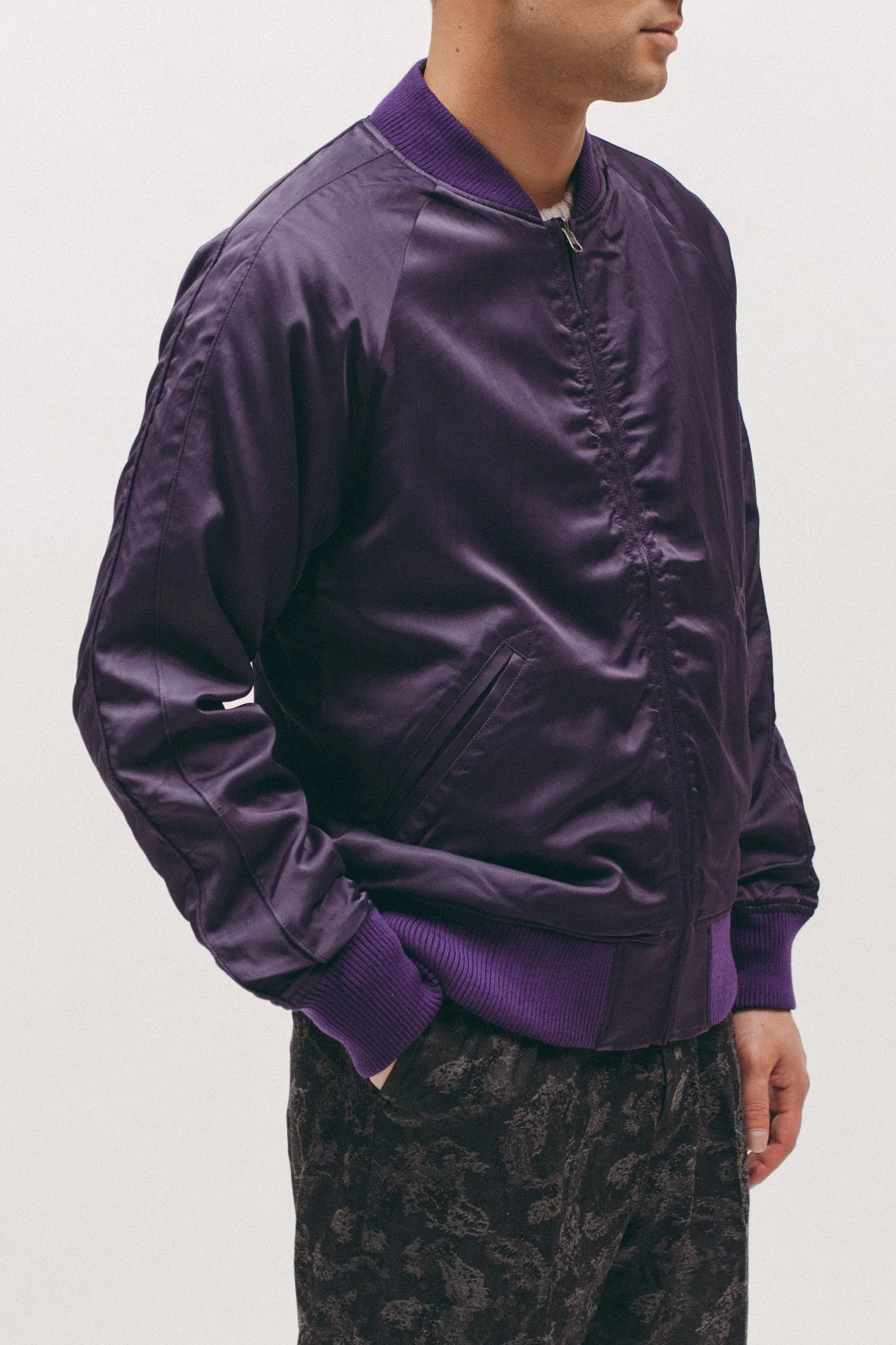 Reversible Souvenir Jacket - Plum/Charcoal