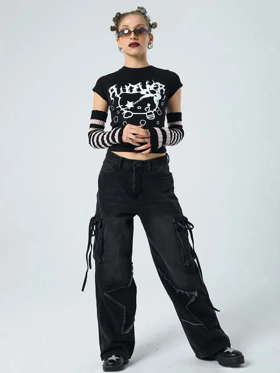 Star Halloween Edge Raw Pants