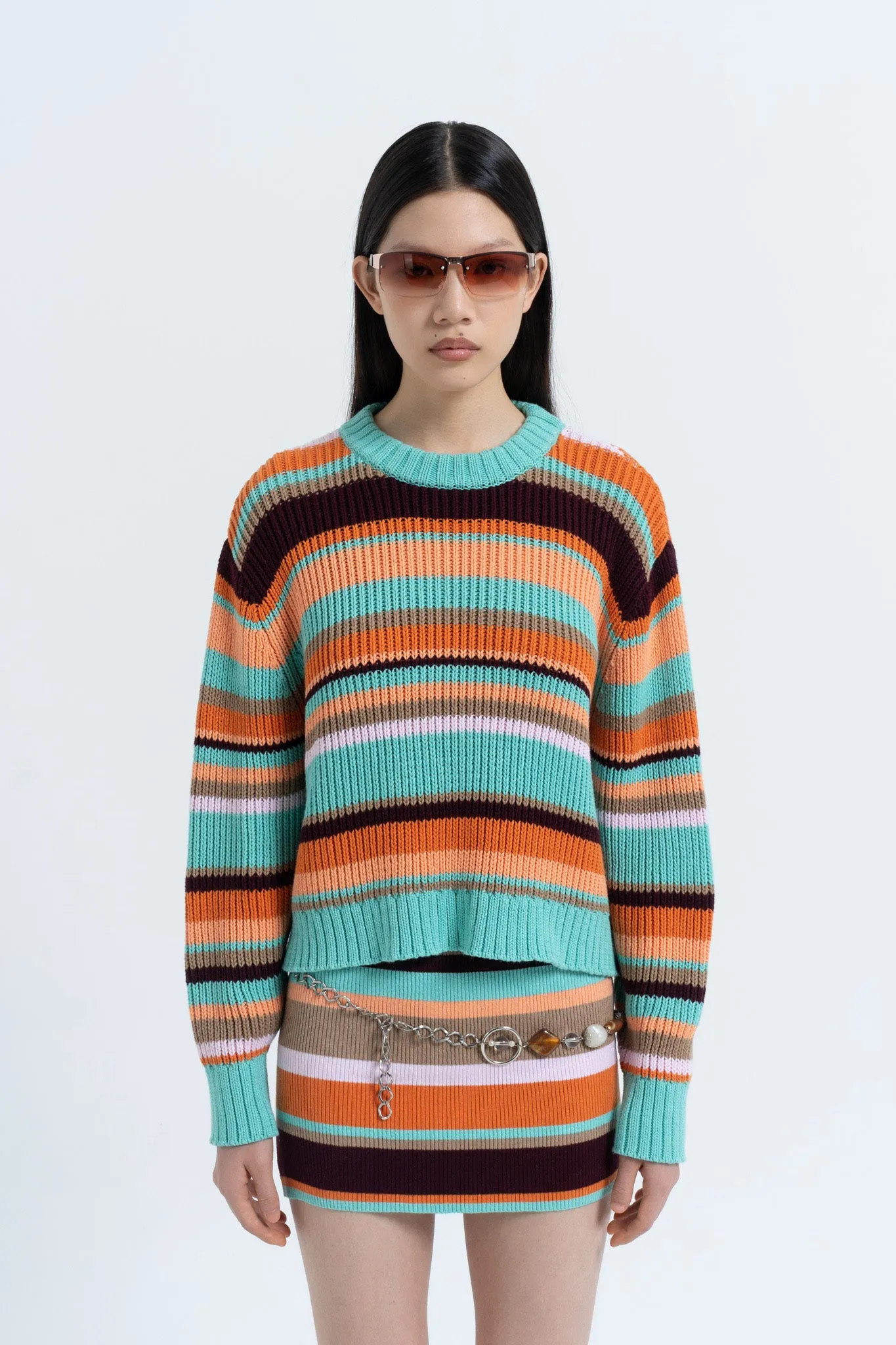 Stripe Standard Sweater in Multi