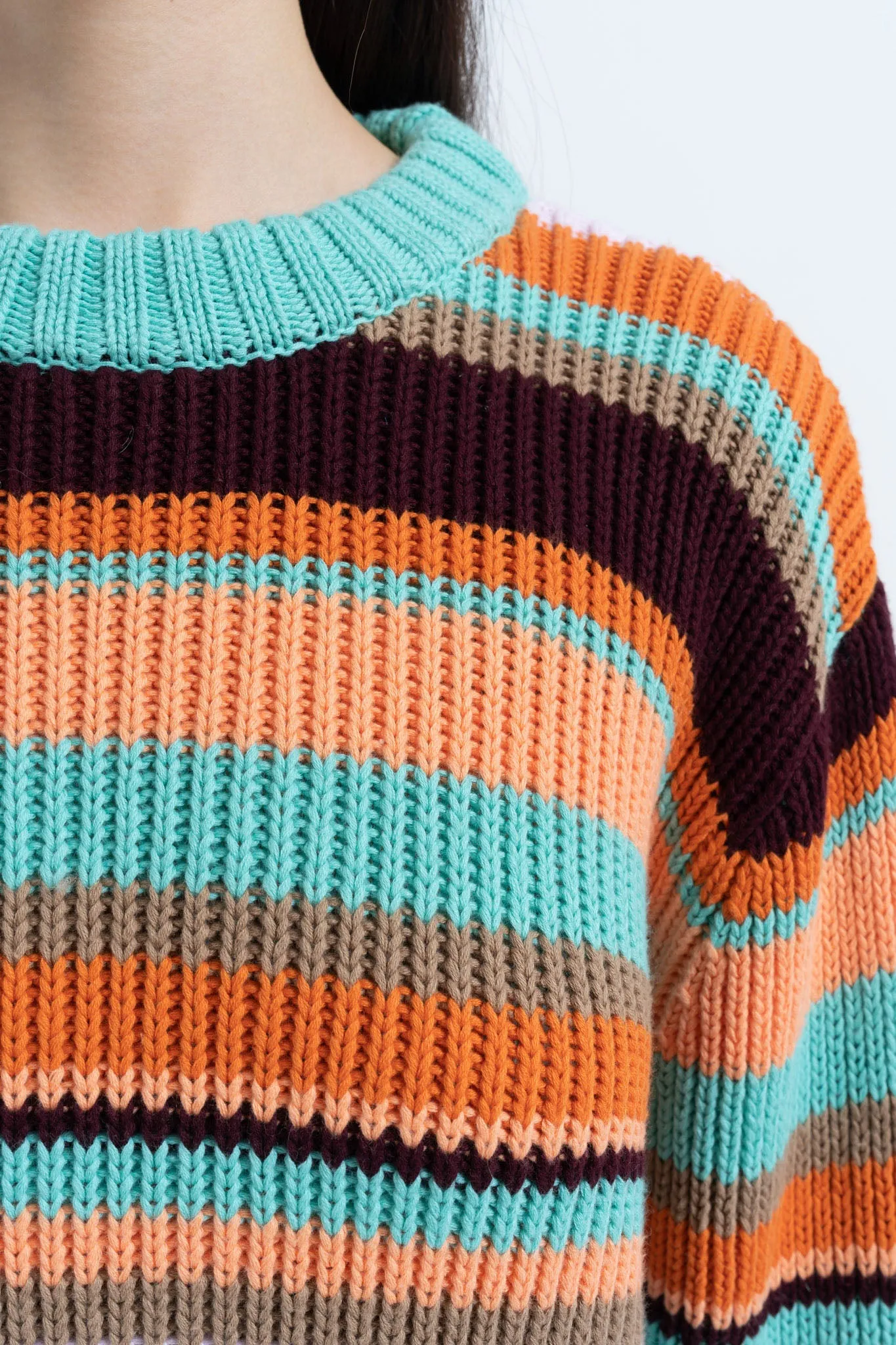 Stripe Standard Sweater in Multi