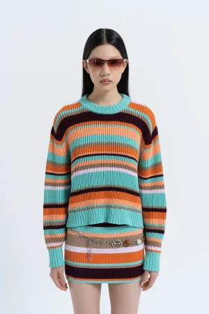 Stripe Standard Sweater in Multi