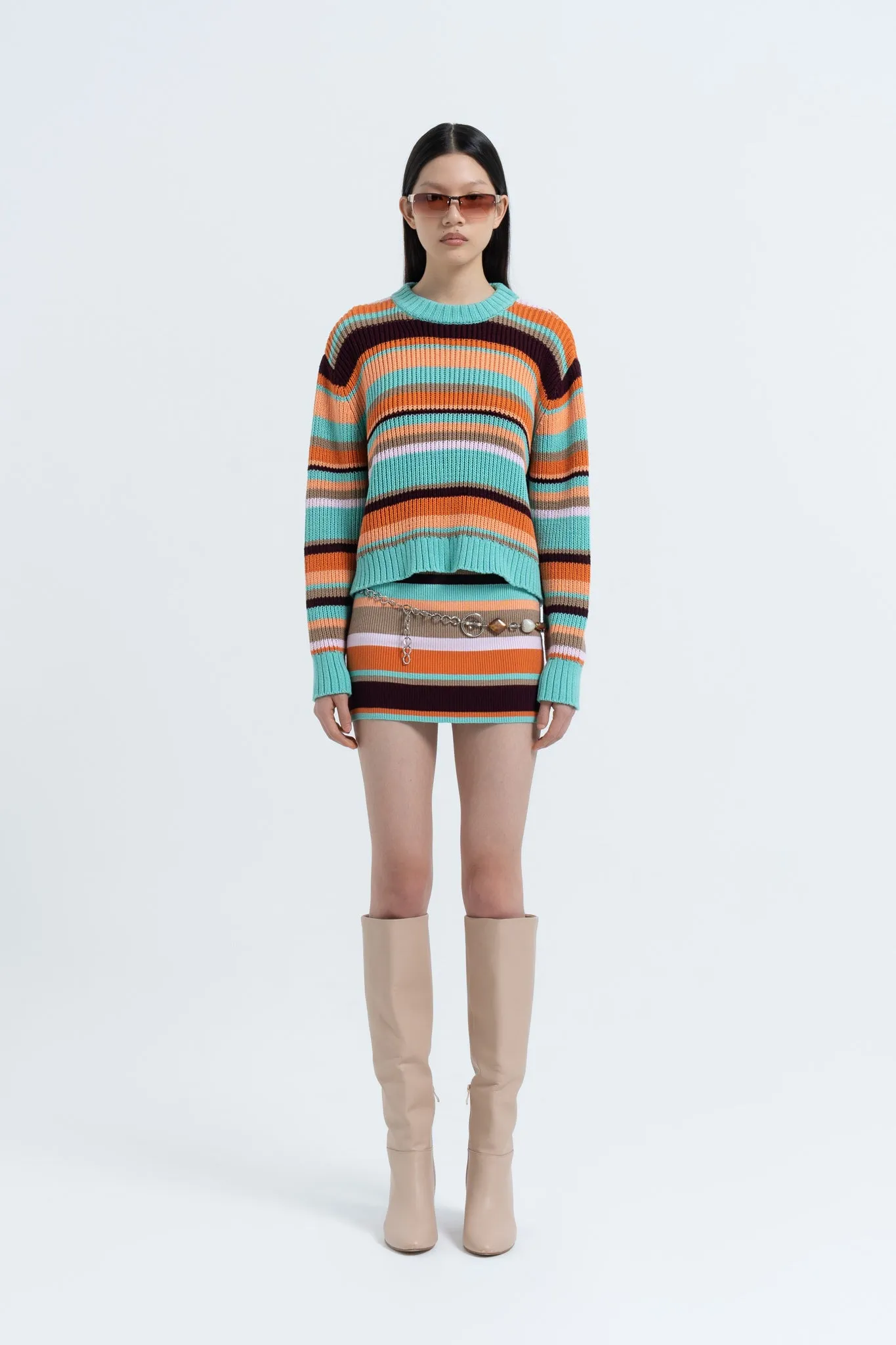 Stripe Standard Sweater in Multi